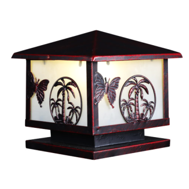 CODE: 6847: Đèn gắn đầu trụ - KT: L200mm x H350mm - Bóng đèn E27 x 1