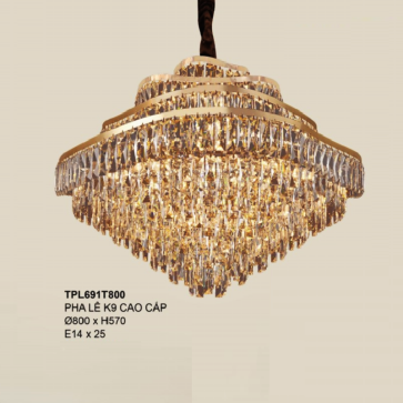 TPL691T800: Đèn thả Phale - KT: Ø800mm x H570mm - Bóng đèn E14 x 25 bóng