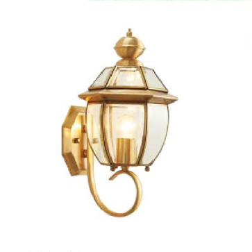 VD - 694 -20: Đèn gắn tường ngoài trời xi mạ đồng - KT: W170mm x H300mm - Bóng đèn E27 x 1