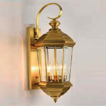 VD - 698 -20: Đèn gắn tường ngoài trời xi mạ đồng - KT: W220mm x H600mm - Bóng đèn E27 x 1