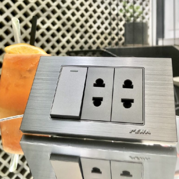 Bộ 2 ổ cắm đơn 2 chấu + contac 1 chiều