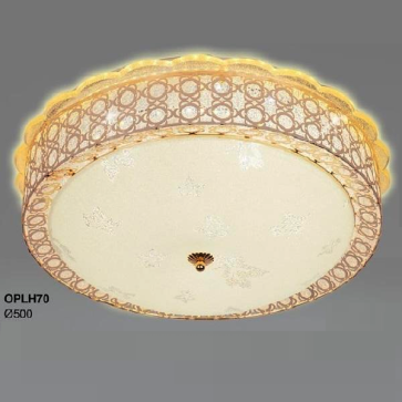 355 - OPLH70:   Đèn áp trần LED - KT: Ø500mm - Đèn LED đổi 3 màu