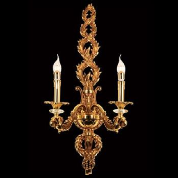 E - VC - 702/2: Đèn vách nến đôi - KT: L350mm x W270mm x H820mm - Đèn nến chân E14 x 2 bóng