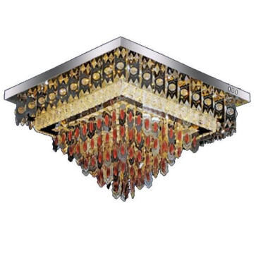 HF - ML - 7107/600: Đèn áp trần thủy tinh - KT: ❒600mm x H410mm - Đèn LED 160W đổi 3 màu - Remote