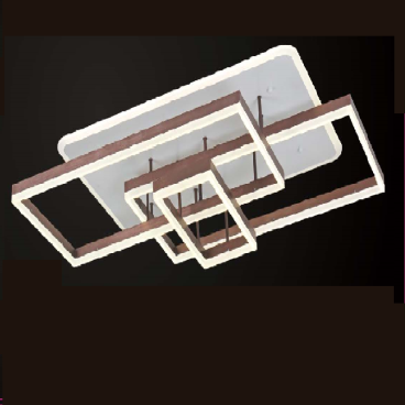 VE - MT - 7489/2+1: Đèn áp trần LED hình chữ nhật - KT: L1100mm  x W650mm x H200mm - Đèn LED đổi 3 màu