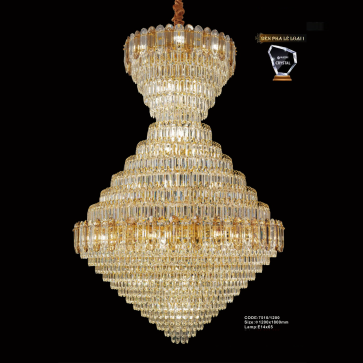 CODE: 7510/1200: Đèn chùm Phale - KT: Ø1200mm x H1800mm - Bóng đèn E14 x 65 bóng