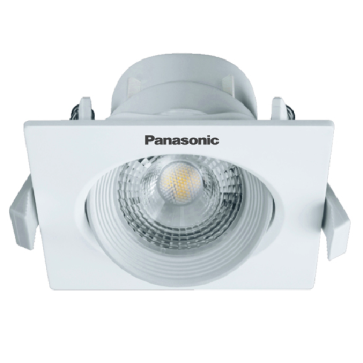 NNNC7635788: Đèn LED âm trần vuông 7W chỉnh góc (38°/60°) - KT: 90mm x 90mm x H43.5mm - Lổ khoét: 80mm x80mm - ánh sáng trắng 6500K