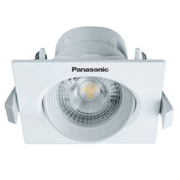 NNNC7635788: Đèn LED âm trần vuông 7W chỉnh góc (38°/60°) - KT: 90mm x 90mm x H43.5mm - Lổ khoét: 80mm x80mm - ánh sáng trắng 6500K