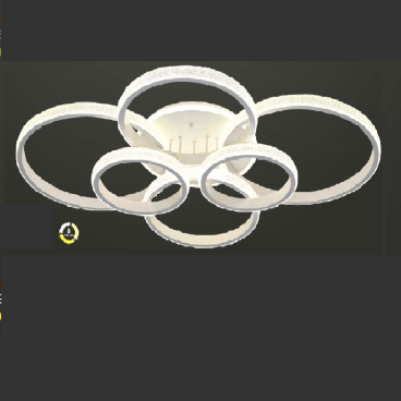 VE - MT - 7671/6: Đèn áp trần LED 6 vòng - KT: L1200mm x W900mm x H200 - Đèn LED đổi 3 màu