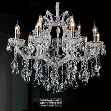 CODE: 80031/10+5: Đèn chùm Phale nến 15 tay - KT: Ø780mm x H700mm - Đèn nến chân E14 x 15 bóng