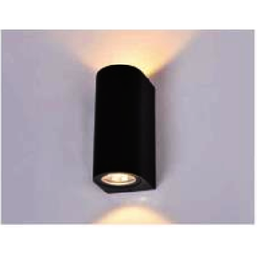 AN - VL - 8004/2 - BK: Đèn gắn tường ngoài trời - KT: L80mm x H150mm - Đèn LED 10W ánh sáng vàng 3000K