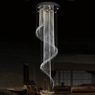 CODE: 8006: Đèn thả Phale - KT: Ø800mm x H2500mm - Đèn LED GU10 5W x 11 bóng