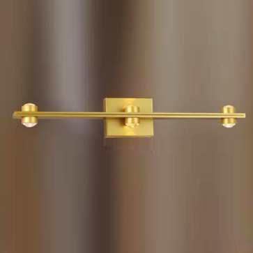 CODE: 8025 - 3: Đèn rọi tranh/gương 3 bóng - KT: L485mm - Đèn LED ánh sáng vàng