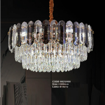 CODE: 8625/600: Đèn thả Phale - KT: Ø600mm - Đèn E14 x 12 bóng