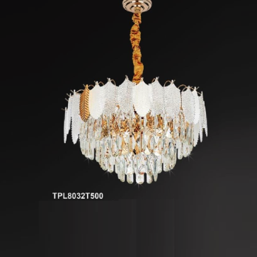 35 - TPL8032T500: Đèn thả Phale - KT: Ø500mm x H350mm - Bóng đèn E14 x 7 bóng