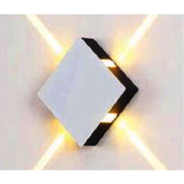 AN - VL - 8056/4- WH: Đèn gắn tường LED - KT: 120mm x 35mm - Đèn LED 12W ánh sáng vàng 3000K