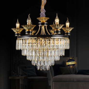 CODE: 8068/650: Đèn thả Phale Nến  - KT: Ø650mm x H530mm - Đèn LED + Bóng đèn E14