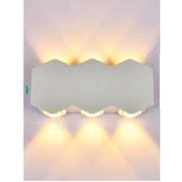 AN - VL - 8101/6 - WH: Đèn gắn tường ngoài trời -  KT: L155mm x H80mm - Đèn LED 6W ánh sáng vàng 3500K