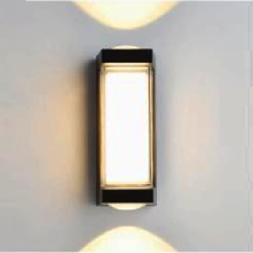 AN - VL - 8811/L: Đèn gắn tường ngoài trời - KT: L85mm x W75mm X H180mm - Đèn LED 16W, ánh sáng vàng