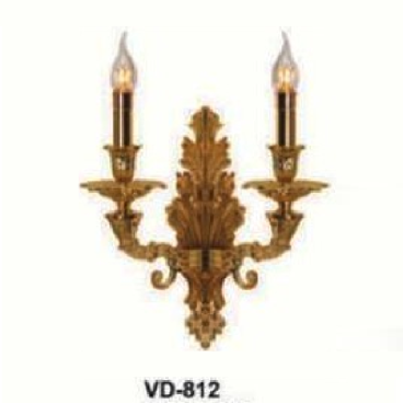 E - VD - 812: Đèn gắn tường đồng đôi - L420mm x H510mm - Đèn E14 x 2 bóng