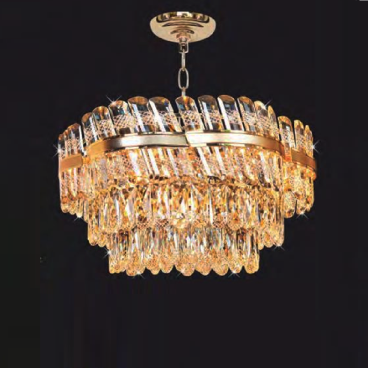 NC 81993A: Đèn thả Phale - KT: Ø600mm x H300mm + 500mm - Bóng đèn E14 x 12 bóng