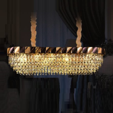 VE - TPL - 8215/1100 x 340: Đèn thả Phale Ngang - KT: L1100mm x H340mm - Bóng đèn E14 x 16 bóng