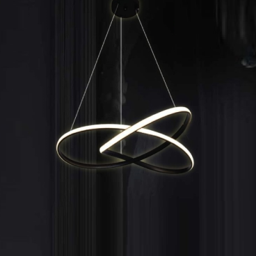 TH - 829-24: Đèn thả vòng LED xoắn - KT: Ø500mm x H900mm - Đèn LED đổi 3 màu