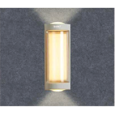 SN - GCL 8297: Đèn gắn tường ngoài trời - KT: Ø80mm x H180mm - Đèn LED 12W, ánh sáng vàng 3000K