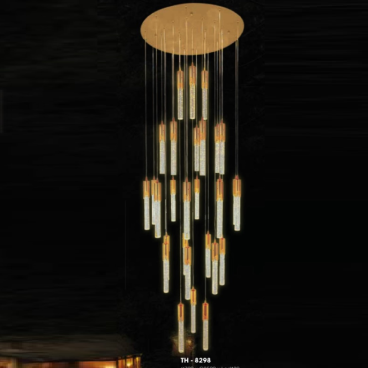 TH - 8298: Đèn thả 30 thanh LED Phale - KT: Ø700mm x H3500mm - Đèn LED x 30 bóng