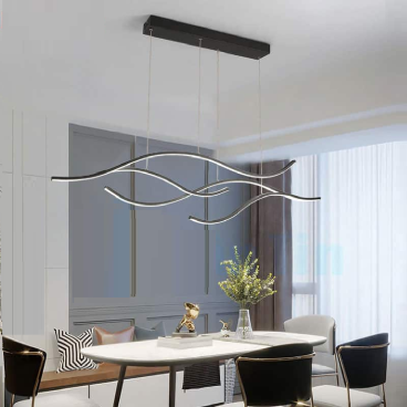 THCN 8304: Đèn thả ngang thanh LED - L1050mm x H900mm - Đèn LED đổi 3 màu