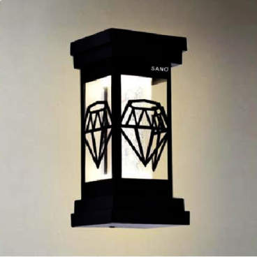 SN - VC 8314: Đèn gắn tường ngoài trời - KT: 100mm x 100mm x H210mm - Đèn LED 7W x 2, ánh sáng đổi 3 màu