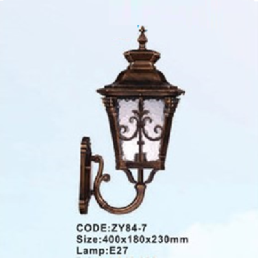 CODE: ZY84 -7: Đèn gắn tường ngoài trời - KT: 400mm x 180mm x 230mm - Đèn E27 x 1 bóng