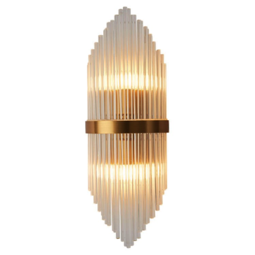 LH - GT -  841A -19: Đèn gắn tường Phale, Viền màu Inox vàng bóng - KT: L180mm x H550mm - Bóng  đèn  E14 x 2 bóng