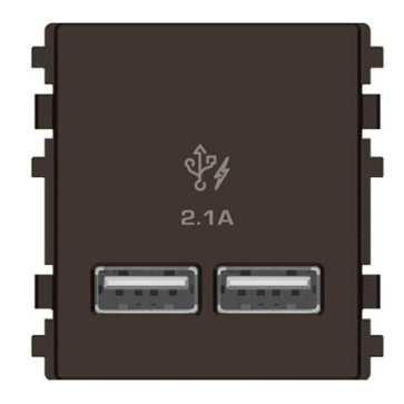 8432USB_ BZ - Ổ sạc USB 2.1A đôi, size 2S