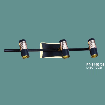 VE - PT - 8440/3B: Đèn rọi tranh/gương 3 bóng - KT: L480mm - Đèn LED COB ánh sáng vàng