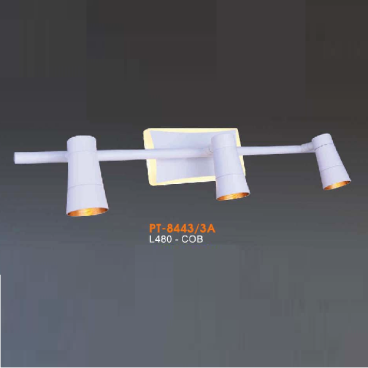VE - PT - 8443/3A: Đèn rọi tranh/rọi gương 3 bóng - KT: L480mm - Đèn LED COB ánh sáng vàng