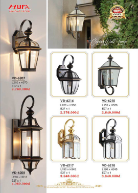 CATALOGUE ĐÈN HUFA ( CK TỪ 55%-65%)