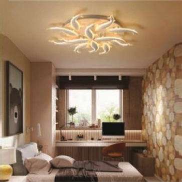E - ML - 8523/12: Đèn áp trần LED 12 cánh - KT: Ø950mm - Đèn LED 216W - Ánh sáng đổi 3 màu