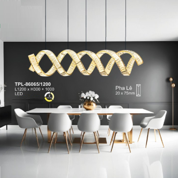 A - TPL - 86065/1200: Đèn thả LED Phale ngang  - KT: L1200mm x H300mm + 1000mm - Đèn LED đổi 3 màu