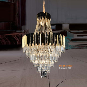 VE - TPL - 8615/800: Đèn thả Phale - KT: Ø800mm x H1200mm - Đèn chân E14 x 21 bóng
