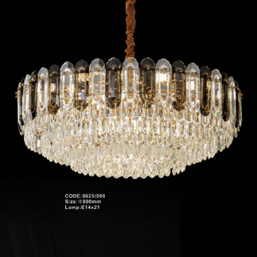 CODE: 8625/800: Đèn thả Phale - KT: Ø800mm - Đèn E14 x 21 bóng