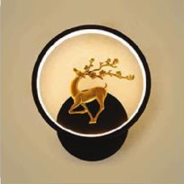 EU - V - 866: Đèn gắn tường LED - KT: Ø240mm  - Đèn LED 14W ánh sáng vàng 3000K