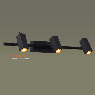 VE - PT - 8671/3B: Đèn rọi tranh/gương đôi - KT: L460mm - Đèn LED ánh sáng vàng 3000K