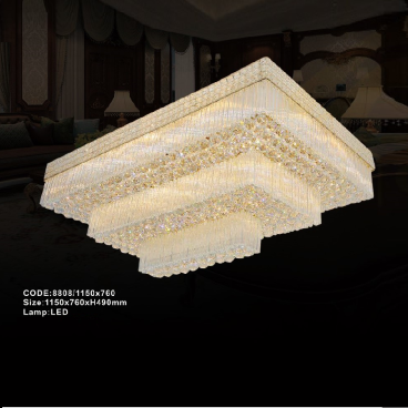 CODE: 8808/1150 x760: Đèn áp trần chữ nhật LED Phale - KT: L1150mm x W760mm x H490mm - Đèn LED