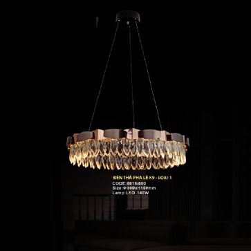 CODE: 8816-800: Đèn thả LED Phale - KT: Ø800 mm x 150mm - Đèn LED 140W