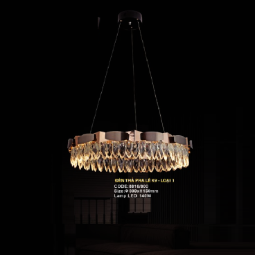 CODE: 8816-800: Đèn thả LED Phale - KT: Ø800 mm x 150mm - Đèn LED 140W