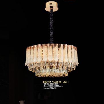 CODE: 8826/600: Đèn thả Phale LED - KT: Ø600mm x H300mm - Bóng đèn E14 x 16 bóng