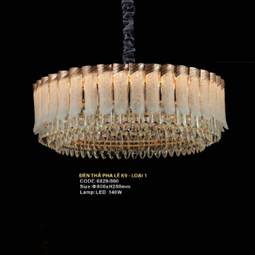 CODE: 8829/800: Đèn thả Phale LED - KT: Ø800mm x H280mm - Đèn LED 140W