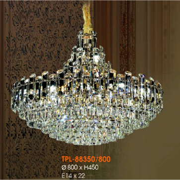 VE - TPL - 88350/800: Đèn thả Phale - KT: Ø950mm x H450mm - Đèn chân E14 x 22 bóng