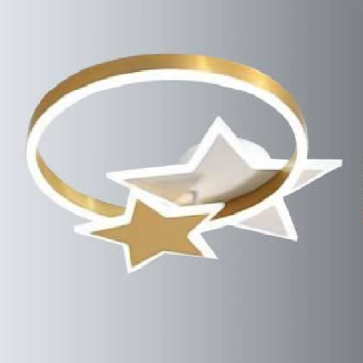 OTA8869 - Đèn áp trần tròn LED, thân xi vàng - KT: Ø550mm - Đèn LED đổi 3 màu